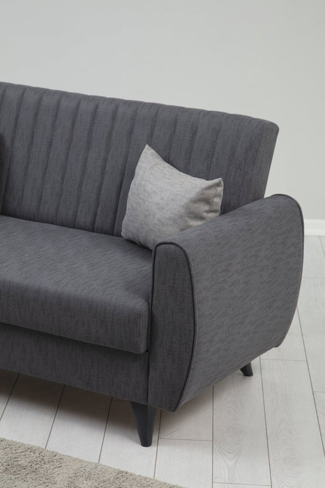 Atelier Del Sofa Sofá Cama de 2 Plazas Alkon - Dark Grey